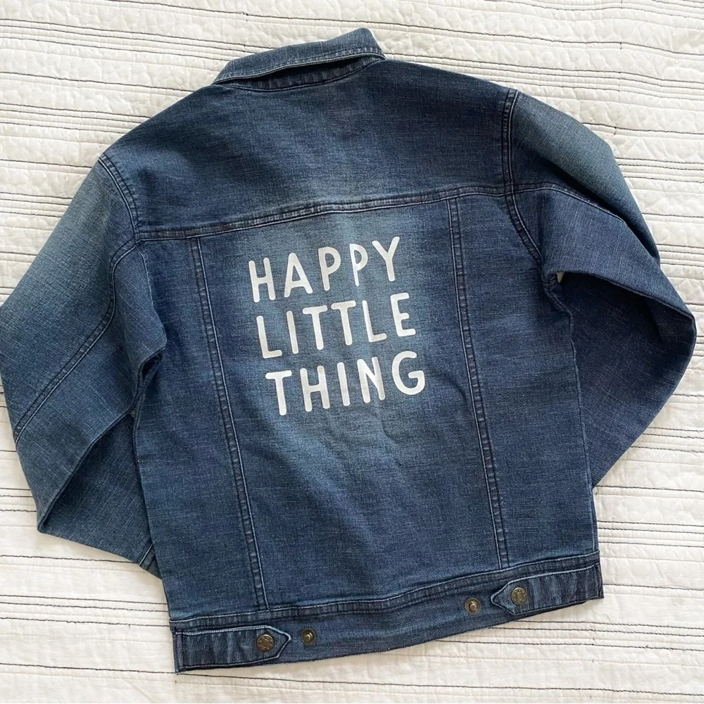 NWT The Wishing Elephant Kids Denim Shacket Gender Neutral size Youth Medium 7/8